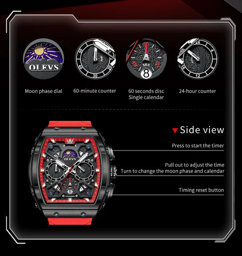OLEVS 2942 Mens Sport Chronograph Quartz Watch