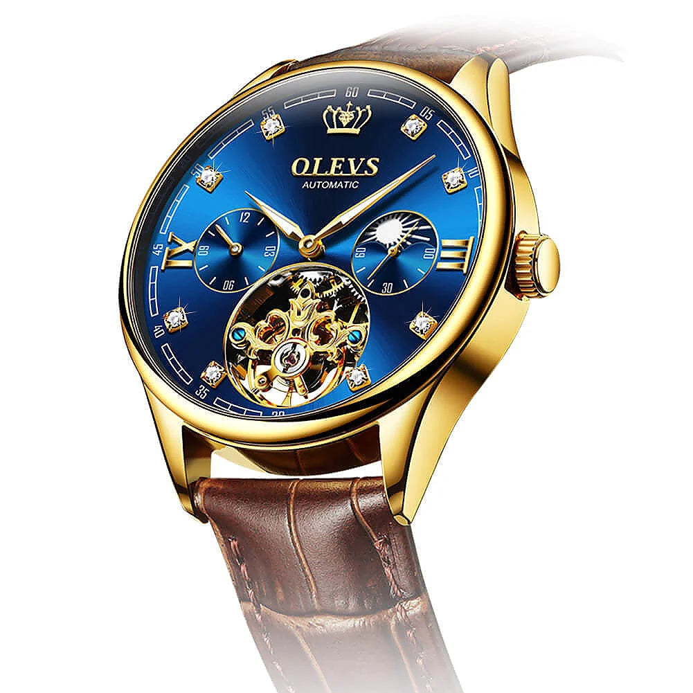 OLEVS 3601 Tourbillon skeleton luxury