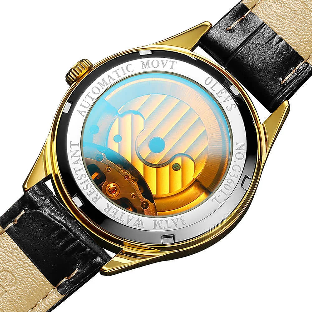 OLEVS 3601 Tourbillon skeleton luxury
