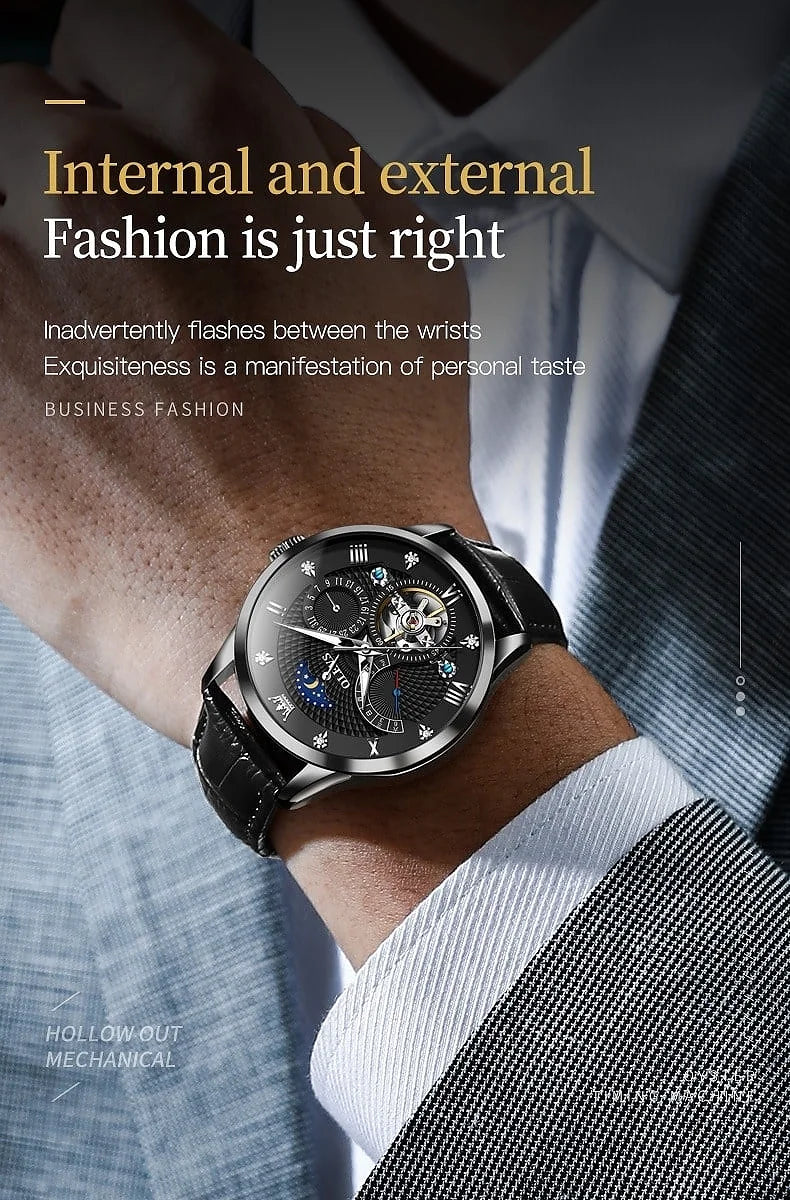 Olevs 6652 High-Quality Movement Automatic Mechanical Sports watch